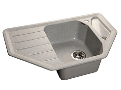 Granfest Мойка кухонная Corner GF-C800E Серый угловая – фотография-4